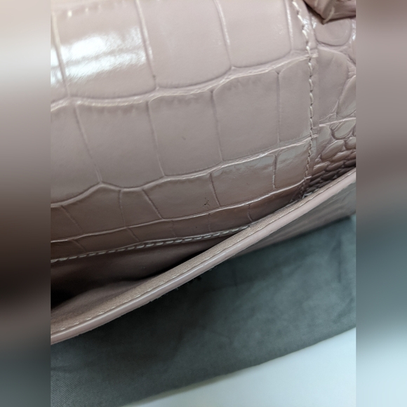 Balenciaga Hourglass Croc Embossed Small "LIVE SHOW TODAY" - Picture 14 of 16